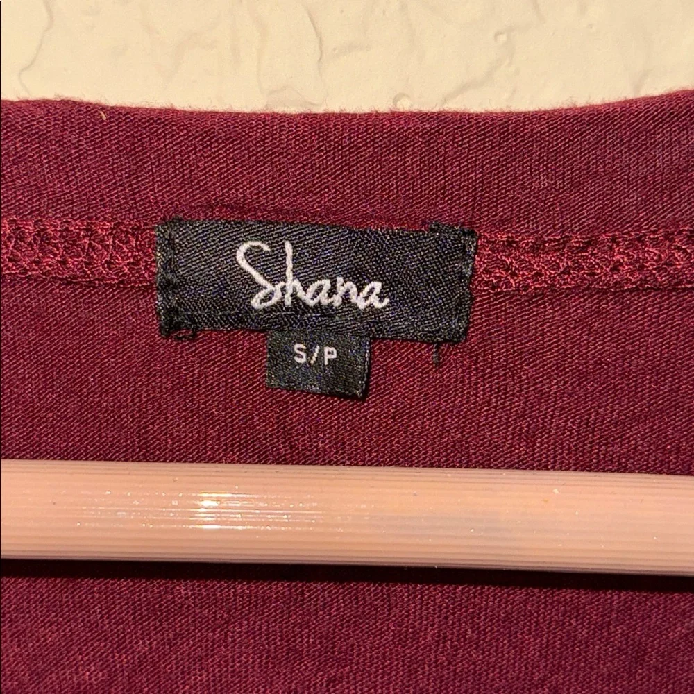 Shana Deep Red Burgundy Yoga Hippie Boho Tunic Top size small - Picture 3 of 4